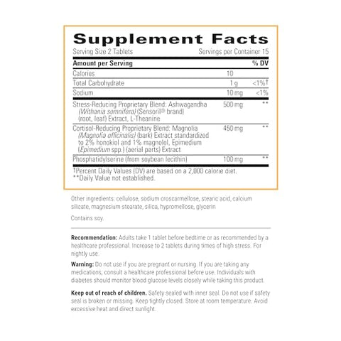 Cortisol Manager com Ashwagandha e L-Theanine – Suporte para Relaxamento – 60 cápsulas - Integrative Therapeutics