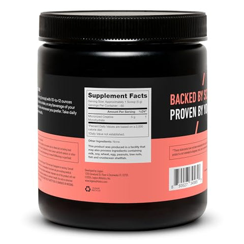 Creatina Monohidratada Micronizada – Pó de Creatina Pura para Ganho Muscular – 100% Eficaz - LEGION
