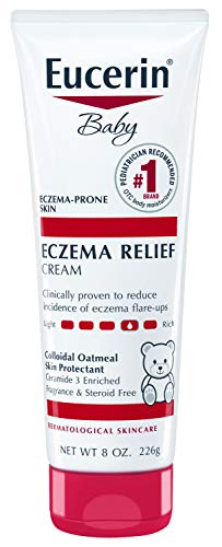 Conjunto de Cuidados para Pele Eczemática do Bebê Eucerin com Aveia Coloidal (Protetor da Pele), Sem Fragrância, Creme Alívio para Eczema do Bebê e Sabonete Líquido, Frasco de 400 ml
