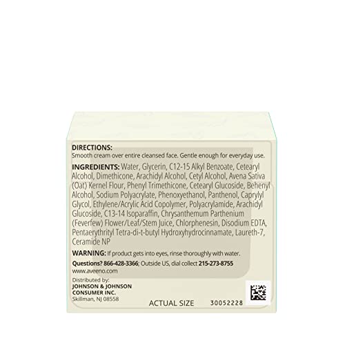 Calm Restore Creme Hidratante para o Rosto, Alívio da Vermelhidão, Pele Sensível, Acalma Instantaneamente - Aveeno