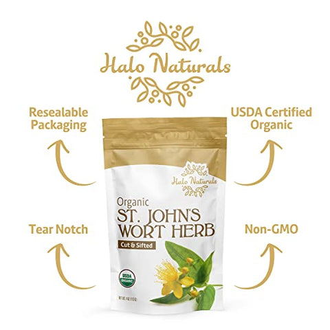 Halo Naturals - Erva de São João Orgânica – Corte de Ervas