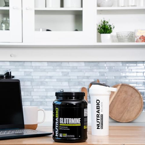 L-Glutamina em Pó Pura – Suplemento de Aminoácidos para Recuperação Muscular (1000g) - NutraBio