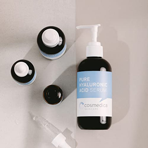 Cosmedica Skincare - Soro de Ácido Hialurônico para a Pele 100% Puro – Soro Anti-Envelhecimento, Hidratação Intensa, Não Oleoso – Ácido Hialurônico para o Rosto 240 ml (8 oz)