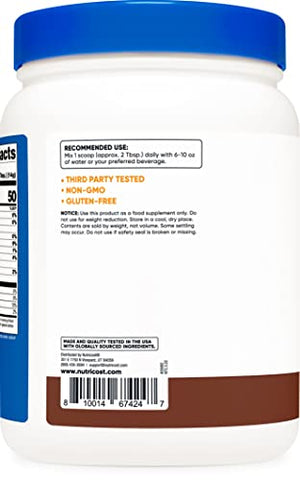 Proteína de Soja em Pó, 454g Chocolate, 10g de Proteína por Porção, Vegetariano, Não-OGM - Nutricost