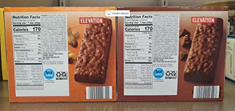 Elevation by Millville - Barra de Proteína Elevation Chocolate Peanut Butter e Double Chocolate 270g (Duas Caixas)