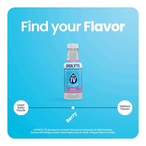 Bebida Eletrolítica – Hidratação Rápida – Sabor Berry, 12-Pack - BIOLYTE