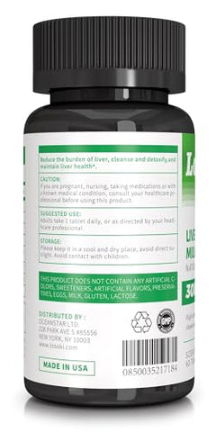 Losoki - Suplemento de Suporte Hepático com Cardo Mariano Silimarina, Extrato de Alcachofra e Cúrcuma – Melhore a Função Hepática e Promova o Bem-Estar Digestivo – 60 Comprimidos