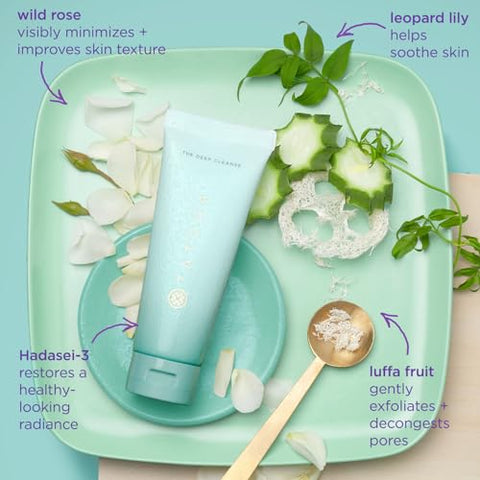 TATCHA The Deep Cleanse | Limpeza Profunda e Esfoliante Suave, Remove Impurezas, Controla Oleosidade Excessiva | Marca TATCHA