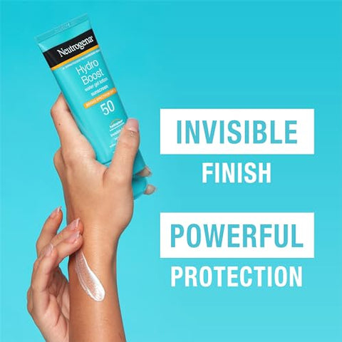 Hydro Boost Protetor Solar Gel Hidratante FPS 50, Resistente à Água – 50g - Neutrogena