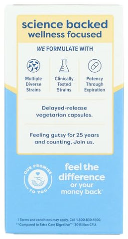 Ultimate Flora Extra Care Probiótico 50 Bilhões, 60 CT – Cuidado Extra para a Saúde Intestinal – Marca Renew Life - Renew Life