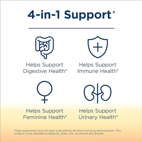 Cápsulas Probióticas para Mulheres, Equilíbrio de pH, Saúde Vaginal, Urinária, Digestiva e Imunológica, L. Rhamnosus GG, Livre de Laticínios, Soja e Glúten, 25 Bilhões de UFC - Renew Life