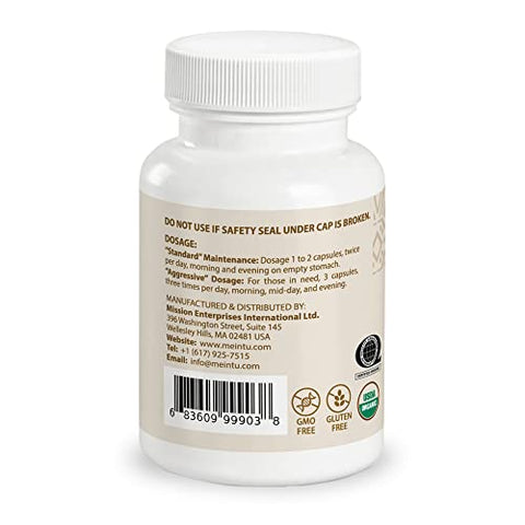 Cápsulas de 8 Ervas Essiac Humanas – Cápsulas Avançadas de Chá Essiac, Poderosa Mistura Antioxidante para Promover a Saúde Geral – Chá Essiac 100% Orgânico, Suplemento de 8 Ervas – 60 cápsulas - MEINTU