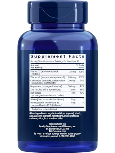 Vitaminas Life Extension Bone Restore com Vitamina K2 – Fortaleça seus ossos com qualidade e eficácia