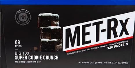 MET-Rx - MET-RX BIG 100 BR, SPR CKY CRNCH, 100g – Energia e Sabor Incríveis