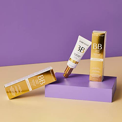 MARCELLE - Marcelle BB Cream Golden Glow – Hidratante com Cor, Iluminador, Bálsamo de Beleza, Não Comedogênico, Livre de Parabenos, Livre de Óleo, Hipoalergênico