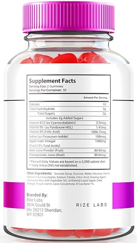 rize labs - Xtreme Fit Keto ACV Gummies – Fórmula Avançada para Perda de Peso com Vinagre de Maçã, Suplemento de Vinagre de Maçã para Emagrecimento, Avaliações Oficiais do Keto Plus ACV