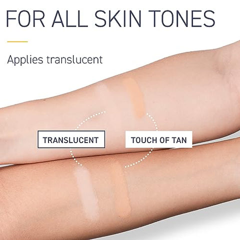 FPS 30 Pó Mineral Protetor Solar, Translúcido, Recarregável, Amplo Espectro, Resistente à Água, Proteção Facial para Todos os Tons de Pele - Brush On Block
