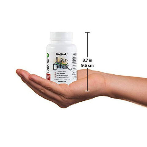 The Delgado Protocol for Health - Liv D-Tox – 60 Cápsulas – Suporte para Desintoxicação e Limpeza do Fígado com Extrato de Raiz de Cúrcuma, Cardo Mariano e Aspargo