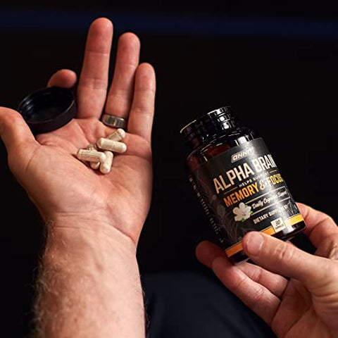 Alpha Brain – Suplemento Premium para o Cérebro, 30 Cápsulas, para Homens - ONNIT