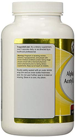 Vitacost Brand - Vitacost Ácido Alfa Lipóico – Antioxidante Poderoso – 60 Cápsulas