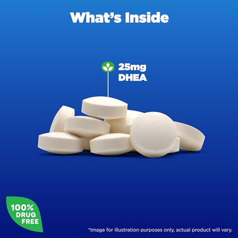 Dhea 25mg – 90 Comprimidos | Aumente sua Energia e Vitalidade - Natrol