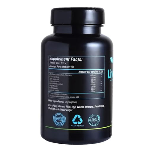 Nutriosys - Desintoxicação do Fígado 90 Cápsulas Vegetarianas, Suplemento para um Sistema Saudável, Cápsulas de Vitaminas para Homens, Mulheres e Adultos, Multivitaminas em Cápsulas, Suplementos de Vitaminas