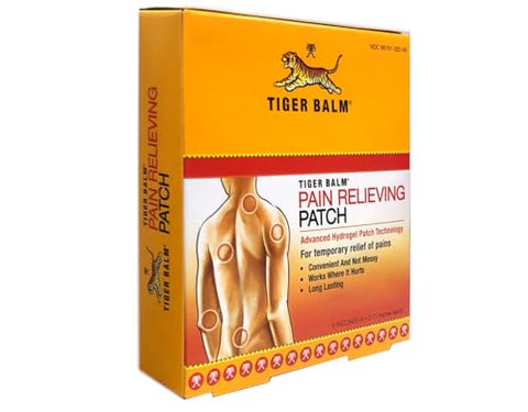 Prince Of Peace - Tiger Balm Patch Alívio da Dor, Pacotes de 5 Unidades (Embalagem com 6)