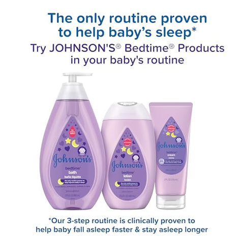 Johnson's Baby - Johnson’s Baby Banho Noturno Sem Lágrimas com Calmante NaturalCalm, Roxo, Aromas, 400ml (Pacote com 3)