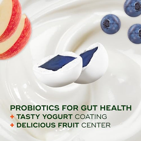 Probiótico, Mordidas de Frutas Probióticas com Cobertura de Iogurte, Probiótico Adicionado Ajuda a Apoiar a Saúde Digestiva, 21 Pacotes, 105 Mordidas - Align