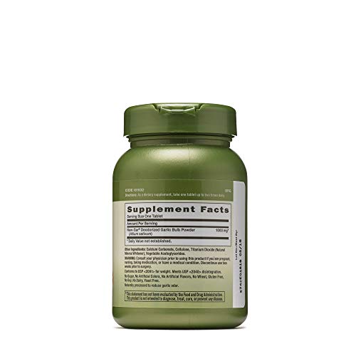 Herbal Plus Alho Super Garlic 1000mg, 100 Comprimidos, Apoia a Saúde Cardiovascular - GNC