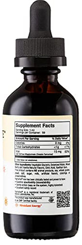 Maxi Health - Suplemento Líquido de Ferro para Mulheres, Homens e Crianças – 15 mg por mL Sabor de Frutas Vermelhas – Alta Potência – Fácil de Misturar para Absorção Imediata – Aumente os Níveis de Energia e Sangue Sem