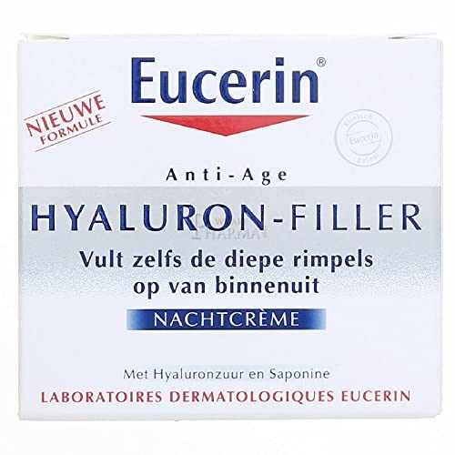 Hyaluron-Filler Cuidado Noturno 50ml – Creme Facial Anti-Idade com Ácido Hialurônico - Eucerin