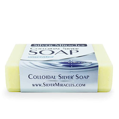 Silver Miracles - Sabonete de Prata Coloidal – Kit com 6 unidades – 100g cada