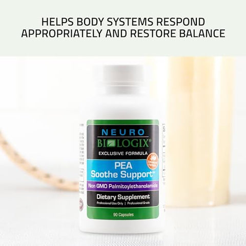 Neuro biologix - Neuro Biologix Pea Soothe Support – Palmitoylethanolamide para Alívio Natural da Dor, 90 Cápsulas