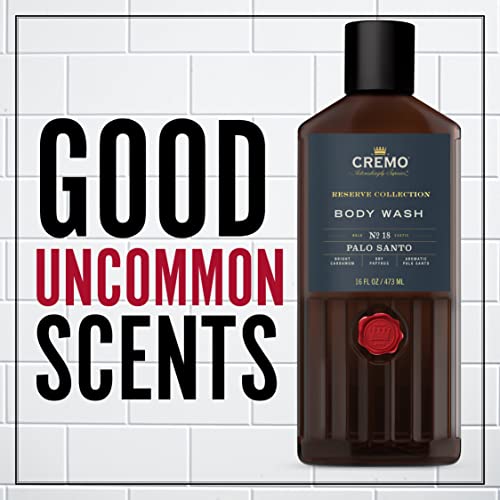 Palo Santo Body Wash 16 Fl Oz (2-Pack) – Cardamom, Papyrus e Palo Santo Aromático – Reserve Collection – 480 ml (2×240 ml) - Cremo