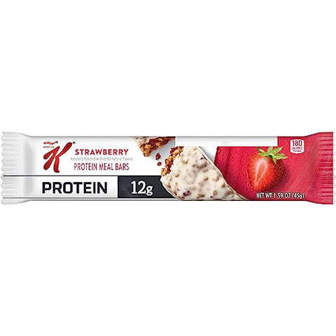 Kellogg’s Special K Barras de Proteína, Substituto de Refeição, Snacks Proteicos, Morango, 20 barras