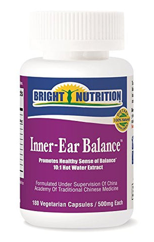 Bright Nutrition - Inner-Ear Balance: 180 Cápsulas – Equilíbrio Interno do Ouvido