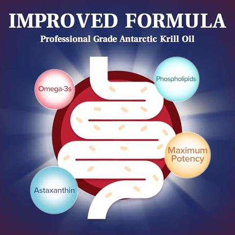 NatureMyst - Óleo de Krill Profissional, Antártico de Alta Qualidade, 60 Softgels Líquidos, Livre de Transgênicos, Sem Glúten, Fabricado nos EUA
