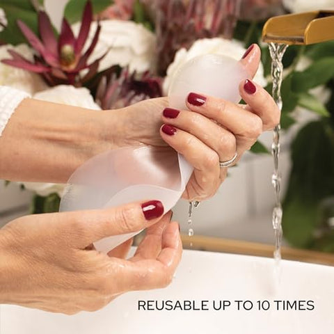 Beauty ChestLift Patches Anti-Rugas (2 Semanas de Fornecimento) – Almofada Reutilizável para Suavizar o Decote Durante a Noite – Adesivo de Silicone Anti-Envelhecimento para o Pescoço - SiO