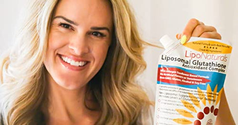 Lipo Naturals - Complexo Líquido de Glutationa Lipossomal (30 Doses) – Fórmula Natural para Imunidade, Saúde do Fígado e Suporte Anti-Envelhecimento com Vitamina C – Vegano, Livre de China (443ml)