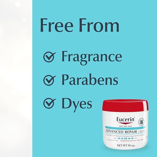 Creme Corporal Advanced Repair, Sem Fragrância, para Pele Seca, 16 Oz (454 g) – Eucerin - Eucerin