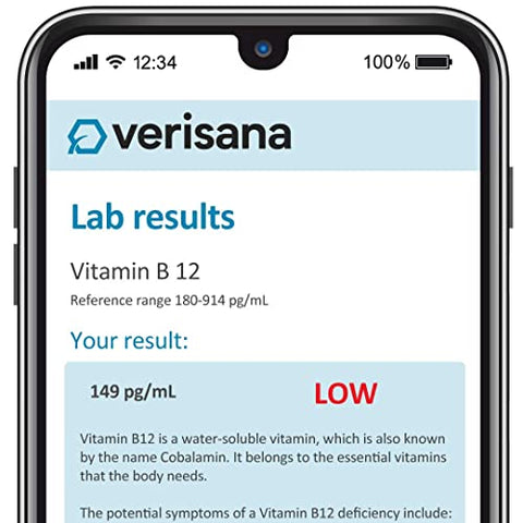Teste de Vitaminas – Verifique 3 Vitaminas Essenciais – Vitamina D e Vitamina B9 - Verisana