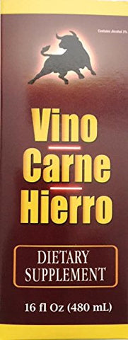 Vino - Carne Hierro 16 fl oz. 2-Pack – Embalagem de 473 ml (g) – Marca Carne Hierro