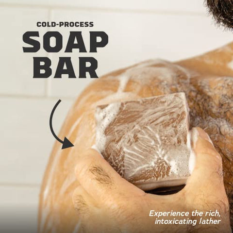 Sabonete em Barra Natural para Homens, Kit com 5 Barras – NOVO Coconut Castaway, Wood Barrel Bourbon, Fresh Falls, Birchwood Breeze, Gold Moss - Dr. Squatch