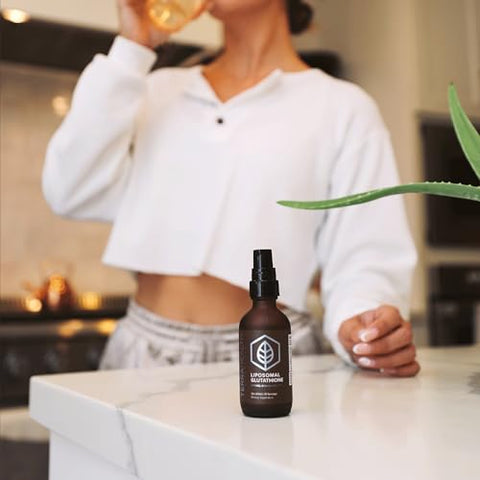 Liposomal Glutationa – Suporte para Imunidade, Pele, Cabelo e Envelhecimento Saudável – Suplementos de Glutationa de Máxima Absorção – Fornecimento de 30 Dias - Terra Health Essentials