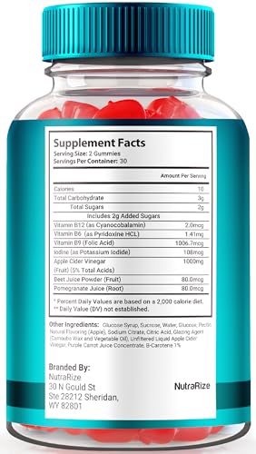 NutraRize - (3 Pack) Gomas Keto Rain ACV, Oficiais KetoRain Keto ACV, Suplemento Natural Keto, Vinagre de Maçã Keto, Avaliações Keto Plus ACV (180 Gomas)