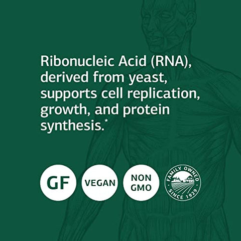 Standard Process Inc. - Standard Process Ácido Ribonucleico (RNA) – Suplemento de RNA com Cálcio e Citrato de Magnésio – Vegetariano, Livre de Glúten – 180 Comprimidos