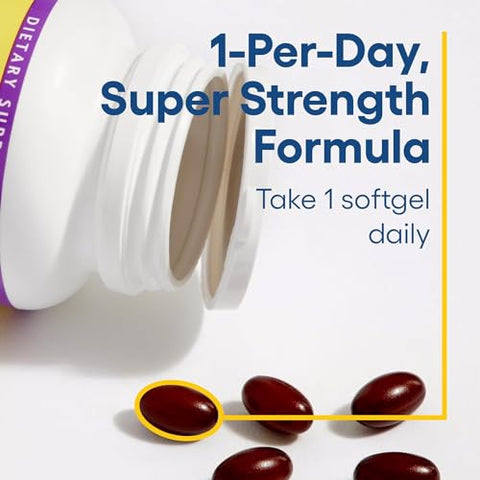 Ubiquinol Active CoQ10 200 mg – Suplemento de Coenzima Q10 de Alta Absorção para Energia, Saúde Cardíaca e Cognitiva – 60 Softgels - Natural Factors