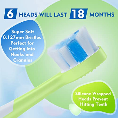 FUMEIKANG - Escova de Dentes Elétrica Infantil Recarregável Sonic Presente para Meninos e Meninas com Temporizador Inteligente – Azul 3 4 5 6 7 8 9 10 11 12 (Azul)