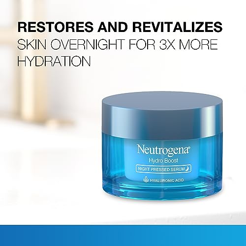 Hydro Boost Hidratante Noturno para o Rosto, Sérum Facial com Ácido Hialurônico para Pele Seca, Livre de Óleo e Não Comedogênico, 50ml - Neutrogena